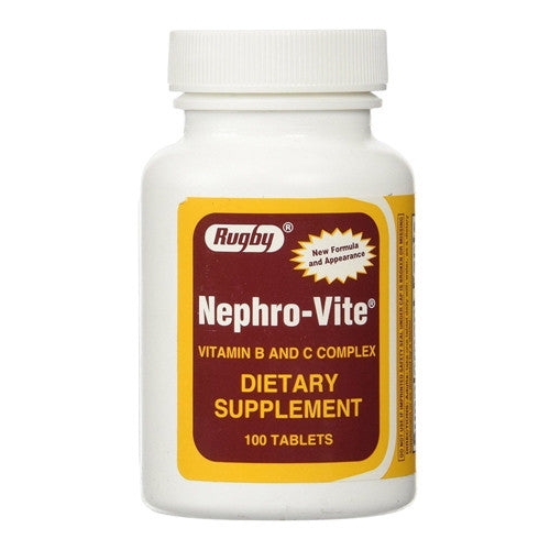 Nephro Vite Vitamin B And C Complex Tablets For Renal Patients, 100 Ea